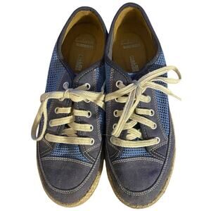 Clarks "Azella Prosper" Women's Espadrille Canvas & Mesh Sneaker, 6.5, Blue